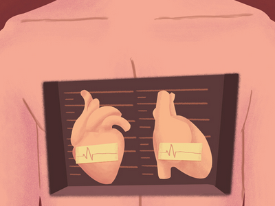 Guilty colored concept editorial guilty heart illustration poster texture