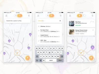 Flex Search app android app app design design fitness ios ios design material mobile app sports ui ux