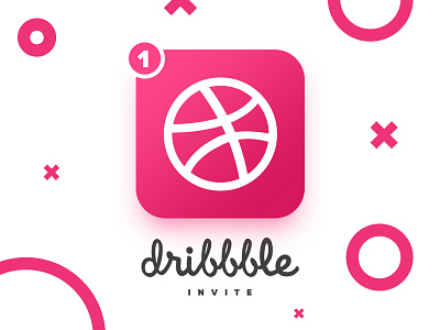 Dribbble Invite Giveaway clean giveaway invitation invite ui