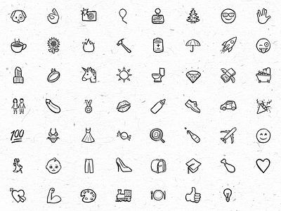 Sketched Emojis Freebie apple drawn emoji handdrawn sketch sketched smiley