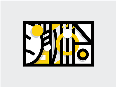 Rejection - Illustration black composition no proposal rejection strokes unit yellow