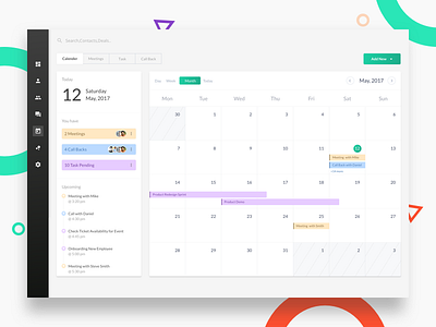 Layers CRM - Calendar View calendar grid layerscrm meeting task