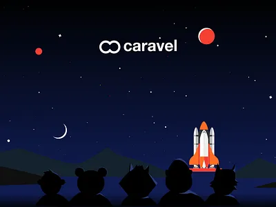 Caravel new landing page animalsinspace caravel collaboration storytelling ui ux uxresearch