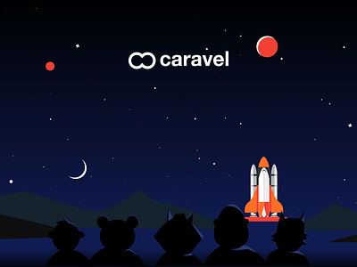 Caravel new landing page animalsinspace caravel collaboration storytelling ui ux uxresearch