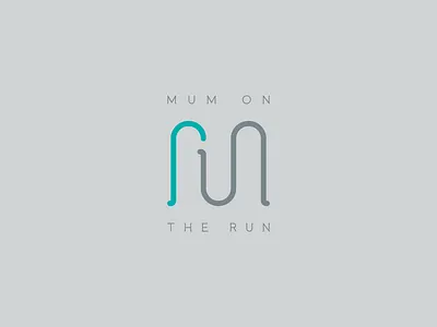 Mum On The Run brand design identity logo
