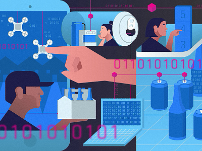 The Data of Beer beer big data digital editorial illustraiton goodbeerhunting illustration startup