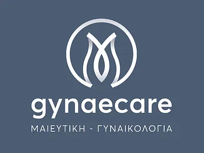 Gynaecare blossom body doctor flower gynaecology logo logotype medicine obstetrician obstetrics ribbon woman