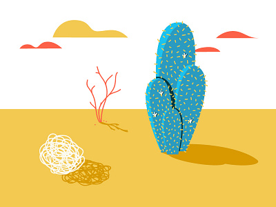 Relocating to a Warmer Climate cactus desert design illustration landscape