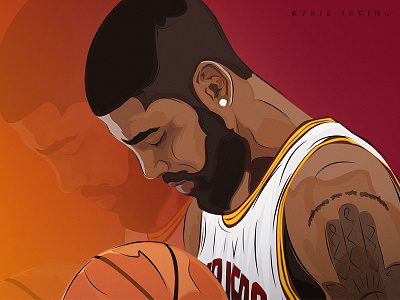 Kyrie Irving Illustration basketball hand drawn illustration irving kyrie kyrie irving nba player sport wacom