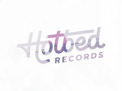 Hotbed. lettering logo logotype sticker type typograpy word mark wordmark