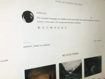 Personal Blog Theme blog personal wip