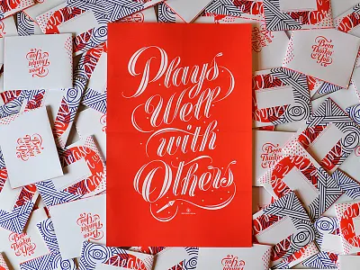 Promo Mailer fun lettering mailer poster print promo