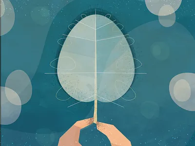 Leaf creativemornings green hypebang illu leaf nature trapani