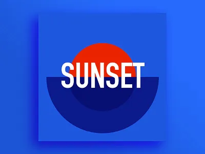 Playlist cover cover minimalist music playlist poster spotify sunset typography