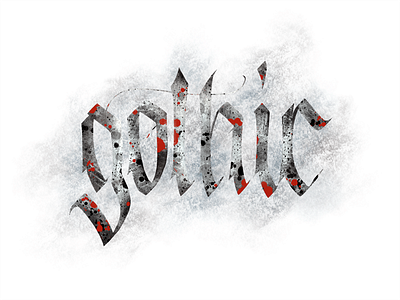 dribbble gothic calligraphy freehand handwriting handwritten kaligrafia lettering liternictwo litery powerscripts script typografia typography