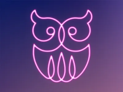 Hoot Under The Stars - Identity identity kansas city logo neon owl pink purple