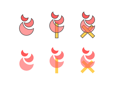 Fire icons illustrator logos