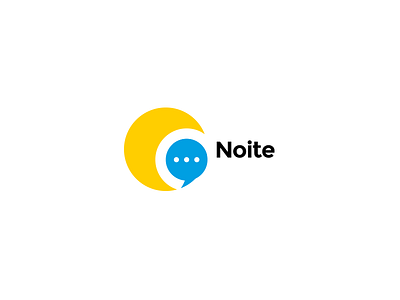 Noite icon logo message moon noite project