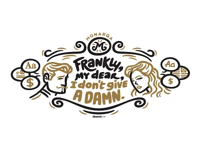 Wall Art Monarqa cinema classic hollywood illustration movies mural quote vector