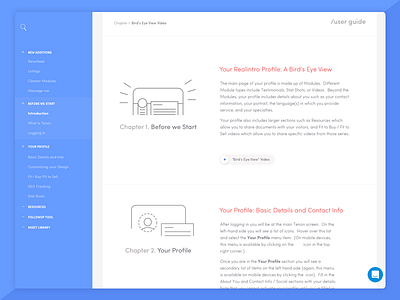 User Guide clean documentation icons outlines readme user guide website