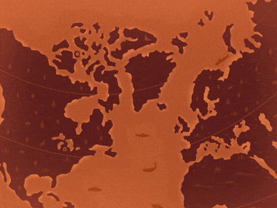 Plane way animation earth gif illustration motion plane