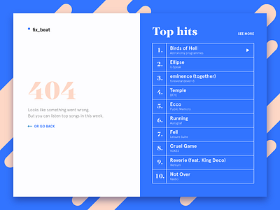 #8 404 music page daily ui music