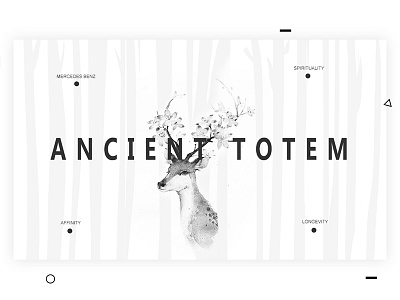 web page12 animal black deer design simple ui web white