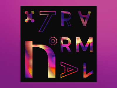 XTRA NORMAL custom editorial gradient identity letters logo print rainbow type typography vector