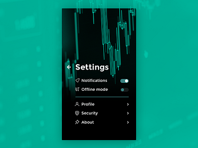 Daily UI #7 mobile settings ui