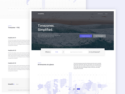 timeshift.io Landing Page V2 city dailyui design interface landingpage map screendesign sideproject web webdesign website world