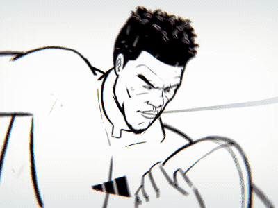 Adidas #NextIsEverything - Anthony Watson 2d animation cel animation character animation gif graphics motion tvpaint