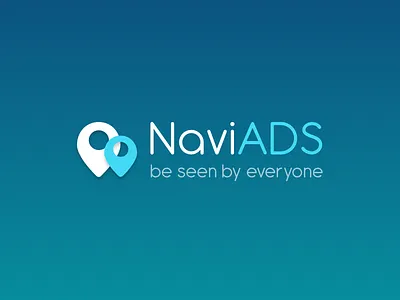 Logo for NaviADS ads driver logo map navigator pin