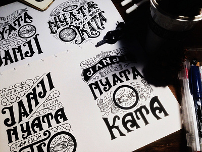 Kicauan Aspirasi Rakyat calligraphy handlettering illustration lettering logo logotype typedesign typography