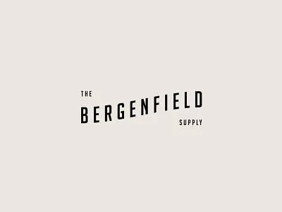 The Bergenfield Supply art direction branding logo minimal natural