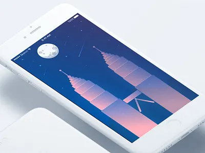 Twin Towers, KL - Malaysia apple cool illustration ios kl malaysia mockup night shadow twin towers ui
