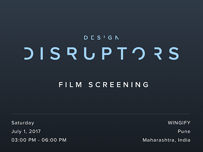 Design Disruptors Screening design disruptors film india july pune screening wingify