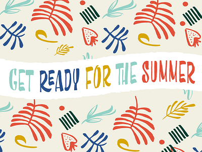 Get Ready For the Summer brush font script type typography