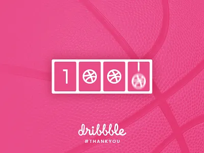 1000 Followers: Tranmautritam on Dribbble count dribbble dribbble logo follower logo tranmautritam ui design ux design web design web designer