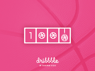1000 Followers: Tranmautritam on Dribbble count dribbble dribbble logo follower logo tranmautritam ui design ux design web design web designer