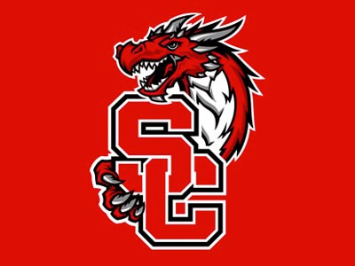 Swartz Creek Dragons Monogram brand design dragon dragons identity illustration logo school sport vector