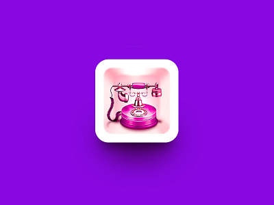 Old-fashioned phone icon phone