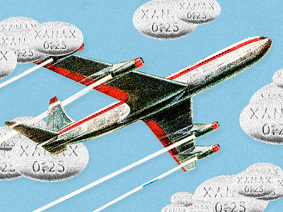 Flight anxiety illustration airplane clouds flight anxiety illustration longreads xanax