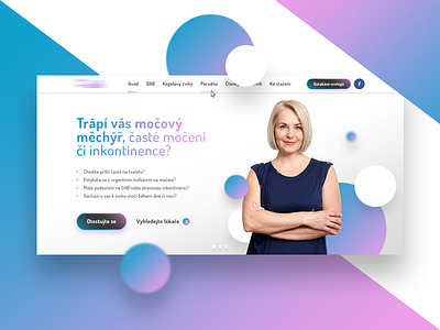 Health Problem Homepage circle gradient homepage pastel ui