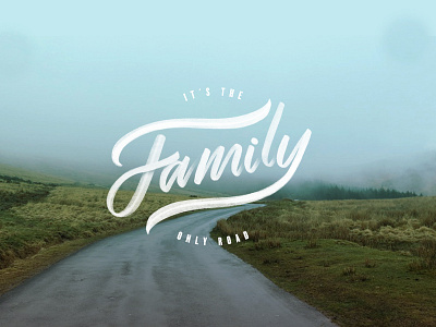 Family handfont handlettering lettering