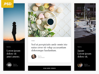 Articles Grid - Free .PSD article blog blog post feed flat free free psd freebie grid minimalist psd webdesign
