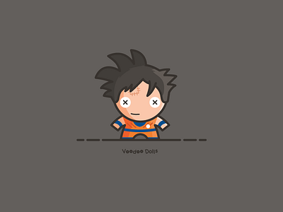 Goku - Voodoo Dolls Series - Dragon Ball Z Saga dragon ball goku illustration kamehameha super saiyen superhero voodoo doll
