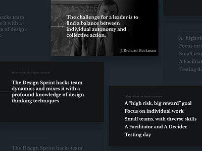 Design Sprint Keynote dark design sprint keynote presentation slides sprint typography