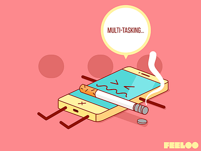Feeloo - Your Mobile Has Feelings! #23 app feeloo feeloo the game flat game illustration ios iphone mobile run and jump vector video game
