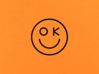 It's OK to be OK cbus columbus face logo ohio ok radesigner smile type typography