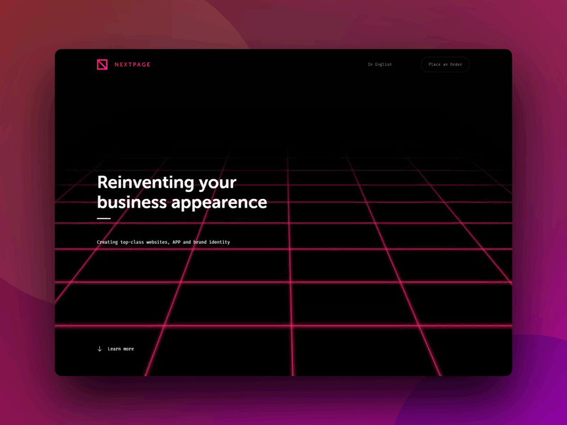 Brand New Nextpage Website black development neon purple ui ux web website